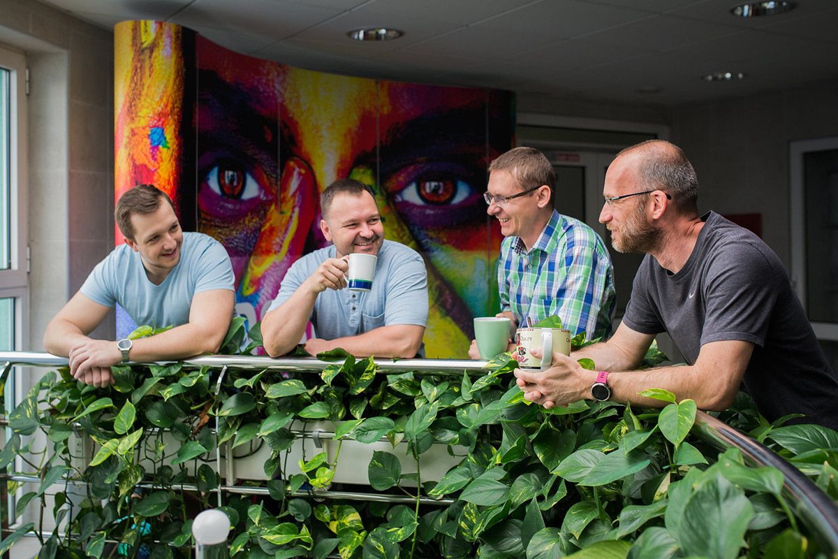 Poobedná káva v práci