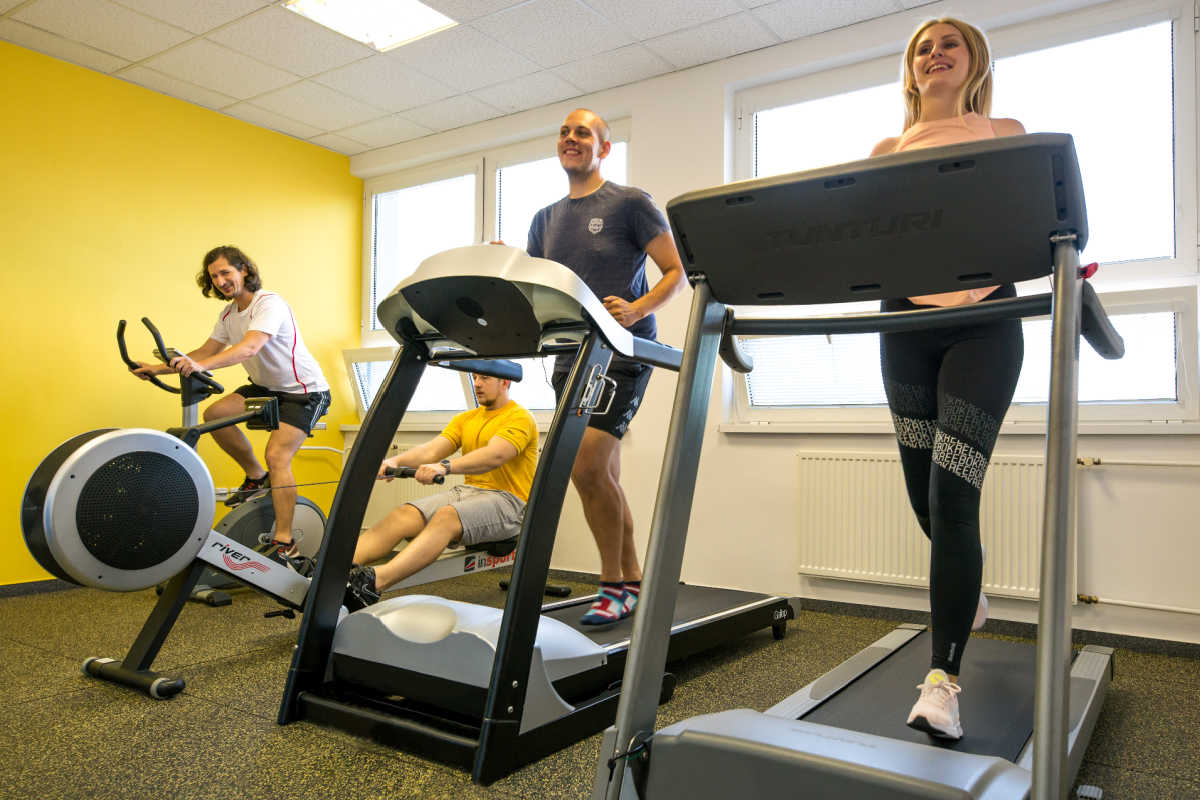 K dispozícii máme vlastný vybavený fitness – msg life Slovakia Vlastné fitness v office