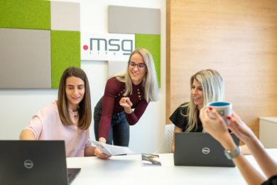 Dynamic team of young people