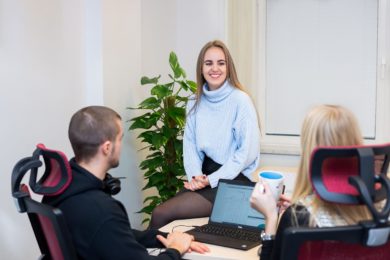 Collective of colleagues at msg life Slovakia