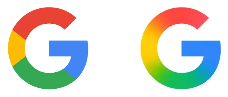 google logo old and new